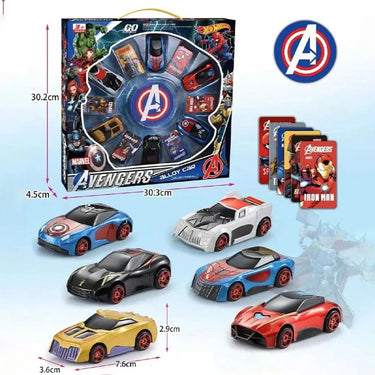 1:42 Alloy Marvel Avengers Cars Set - 6Pcs